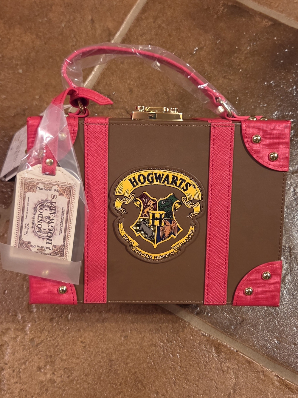 Loungefly Harry Potter Hogwarts Express Luggage Trunk Crossbody Bag